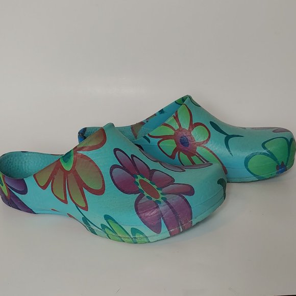 Birkenstock Shoes - Vegan Floral Birkenstock Garden Work Kitchen Clog